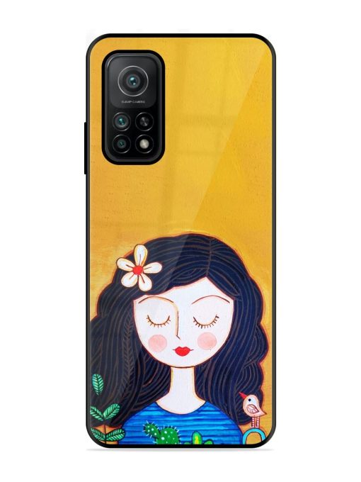 Girl Illustration Glossy Soft Edge Case for Xiaomi Mi 10T (5G) Chachhi