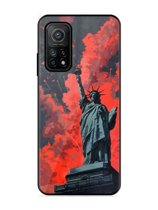 Lady Liberty'S Firework Finale Glossy Soft Edge Case for Xiaomi Mi 10T (5G) Chachhi