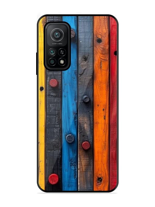 Rainbow Plank Glossy Soft Edge Case for Xiaomi Mi 10T (5G) Chachhi