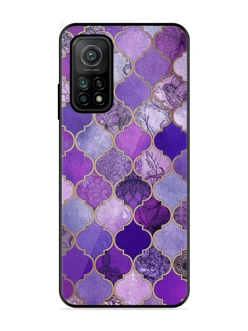 Purple Mosaic Magic Glossy Soft Edge Case for Xiaomi Mi 10T (5G) Chachhi