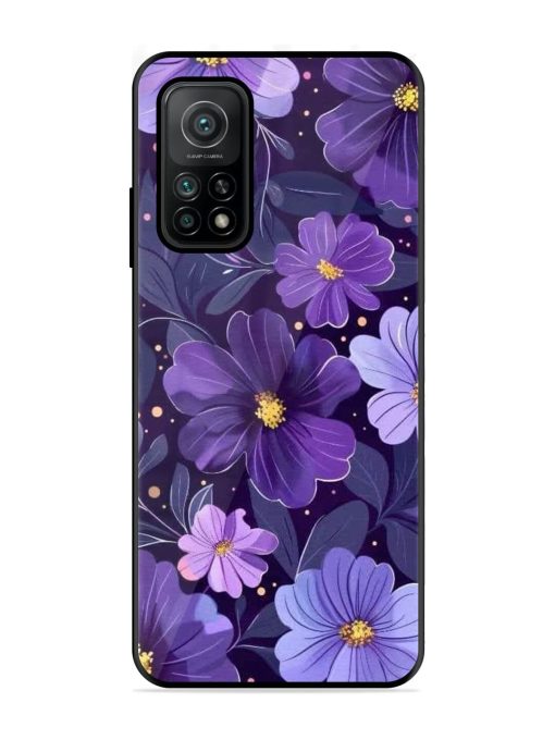 Purple Paradise Glossy Soft Edge Case for Xiaomi Mi 10T (5G) Chachhi