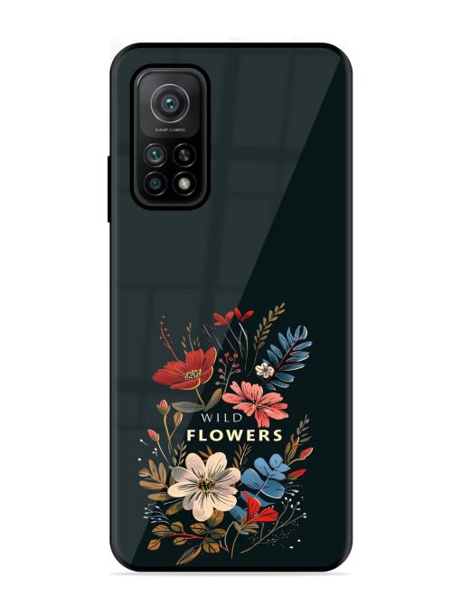 Dark Floral Glossy Soft Edge Case for Xiaomi Mi 10T (5G) Chachhi