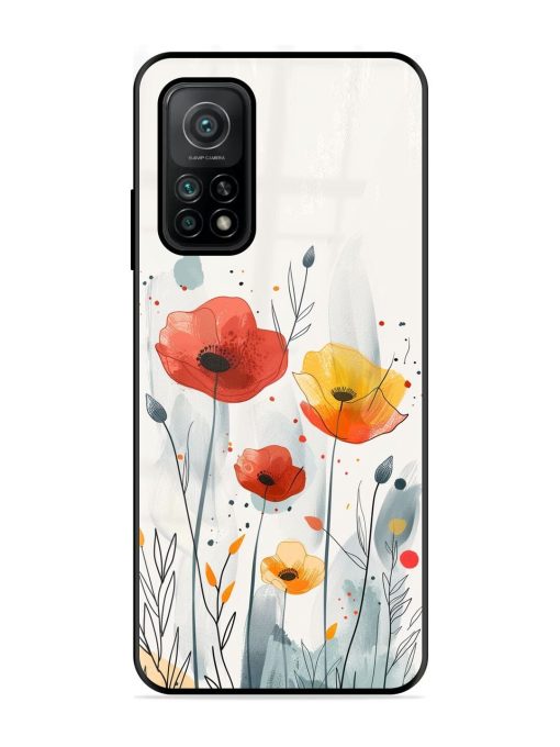 Poppy Fields Glossy Soft Edge Case for Xiaomi Mi 10T (5G) Chachhi