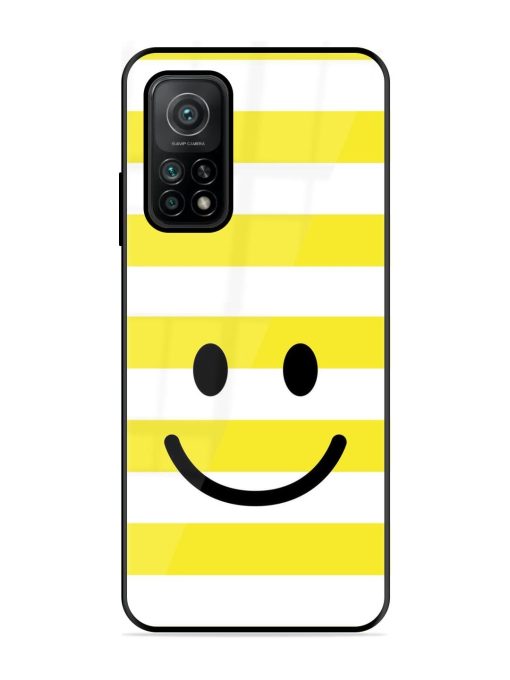 Smiling Stripes Glossy Soft Edge Case for Xiaomi Mi 10T (5G) Chachhi