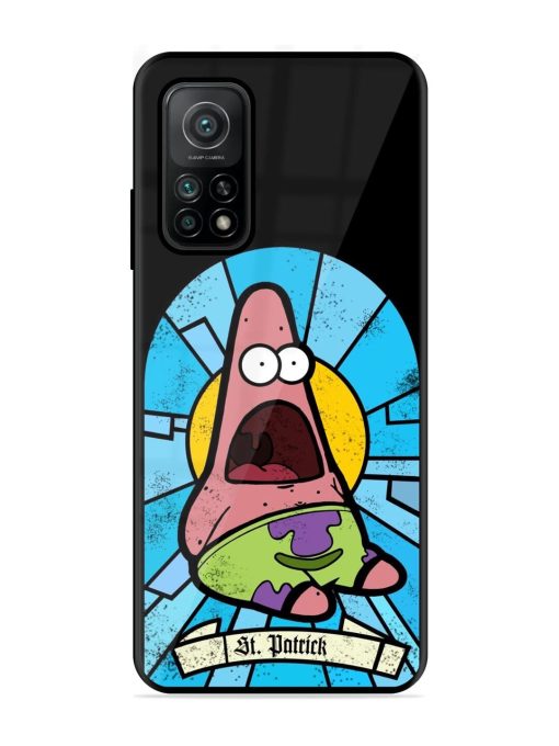 St. Patrick'S Day Stained Glass Patrick Star Glossy Soft Edge Case for Xiaomi Mi 10T (5G) Chachhi