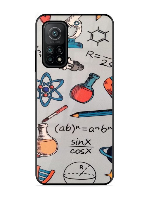 Science Doodle Delight Glossy Soft Edge Case for Xiaomi Mi 10T (5G) Chachhi