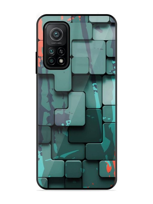 Abstract Geometric Mosaic Glossy Soft Edge Case for Xiaomi Mi 10T (5G) Chachhi