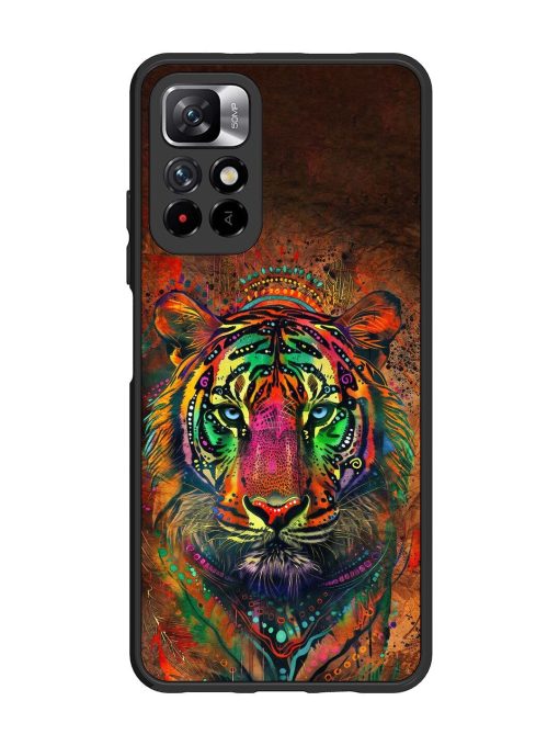 Cosmic Tiger Glossy Soft Edge Case for Xiaomi Mi 11I (5G) Chachhi