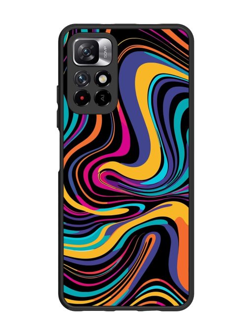 Psychedelic Swirl Glossy Soft Edge Case for Xiaomi Mi 11I (5G) Chachhi