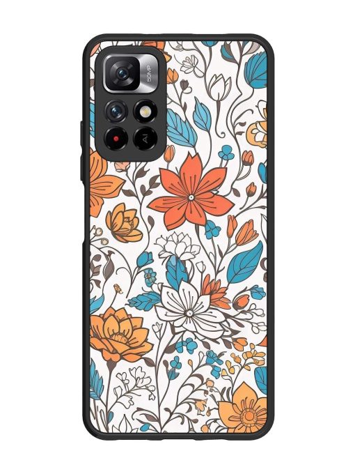 Floral Symphony Glossy Soft Edge Case for Xiaomi Mi 11I (5G) Chachhi