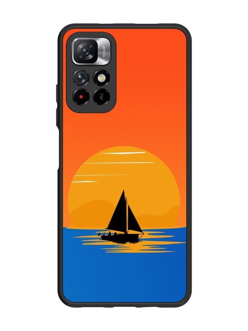 Sunset Sail Glossy Soft Edge Case for Xiaomi Mi 11I (5G) Chachhi