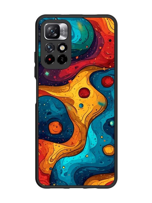 Cosmic Swirl Glossy Soft Edge Case for Xiaomi Mi 11I (5G) Chachhi