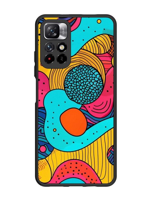 Psychedelic Patterns Glossy Soft Edge Case for Xiaomi Mi 11I (5G) Chachhi