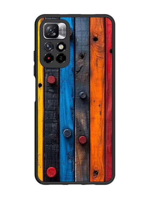 Rainbow Plank Glossy Soft Edge Case for Xiaomi Mi 11I (5G) Chachhi