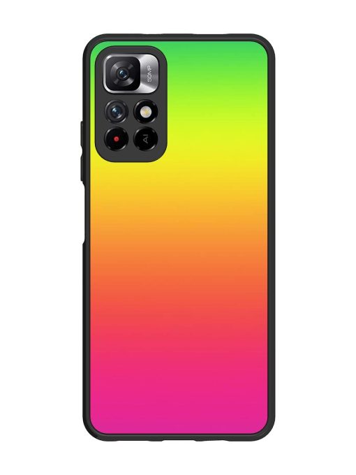 Rainbow Gradient Glossy Soft Edge Case for Xiaomi Mi 11I (5G) Chachhi