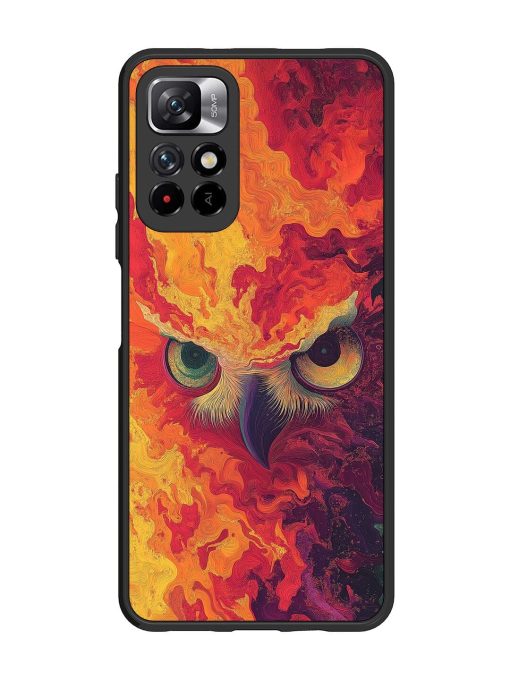 Fiery Owl Glossy Soft Edge Case for Xiaomi Mi 11I (5G) Chachhi