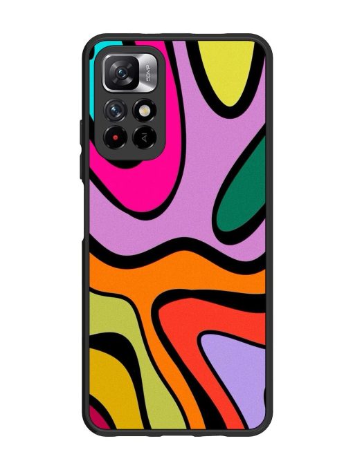 Groovy Swirls Glossy Soft Edge Case for Xiaomi Mi 11I (5G) Chachhi