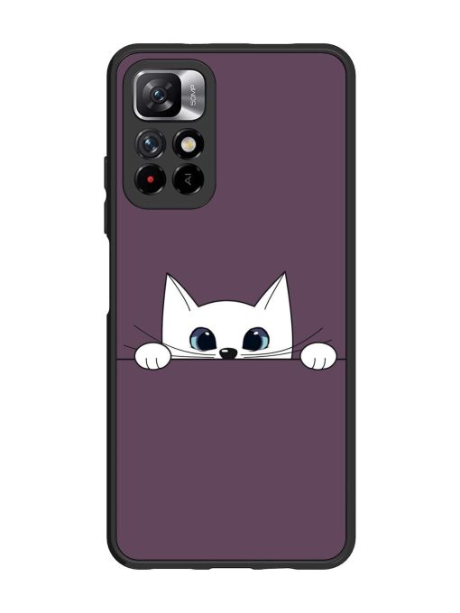 Peek-A-Boo Kitty Glossy Soft Edge Case for Xiaomi Mi 11I (5G) Chachhi