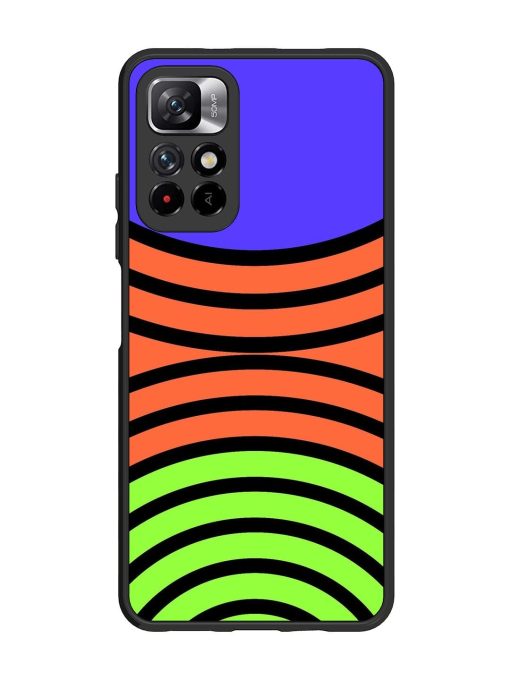 Psychedelic Stripe Symphony Glossy Soft Edge Case for Xiaomi Mi 11I (5G) Chachhi