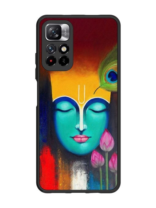 Divine Tranquility: The Face Of Krishna Glossy Soft Edge Case for Xiaomi Mi 11I (5G) Chachhi