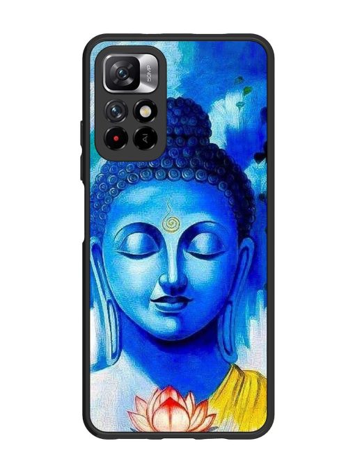 Serene Buddha With Lotus Glossy Soft Edge Case for Xiaomi Mi 11I (5G) Chachhi