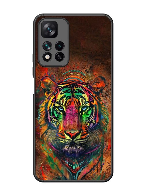 Cosmic Tiger Glossy Soft Edge Case for Xiaomi Mi 11I Hypercharge (5G) Chachhi