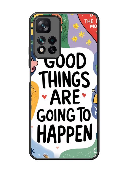 Uplifting Scribbles Glossy Soft Edge Case for Xiaomi Mi 11I Hypercharge (5G) Chachhi