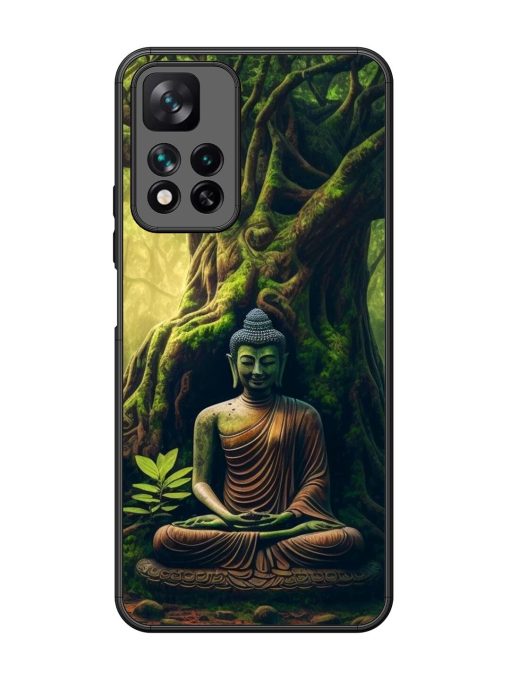 Green Buddha Art Glossy Soft Edge Case for Xiaomi Mi 11I Hypercharge (5G) Chachhi