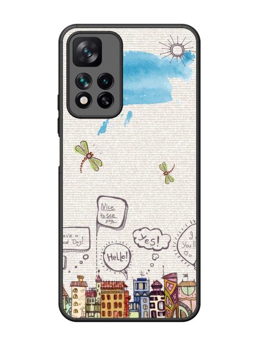 Doodle City Glossy Soft Edge Case for Xiaomi Mi 11I Hypercharge (5G)