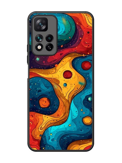 Cosmic Swirl Glossy Soft Edge Case for Xiaomi Mi 11I Hypercharge (5G) Chachhi