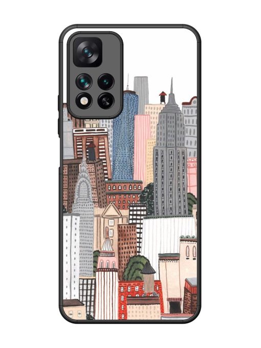 Cityscape Dreams Glossy Soft Edge Case for Xiaomi Mi 11I Hypercharge (5G) Chachhi