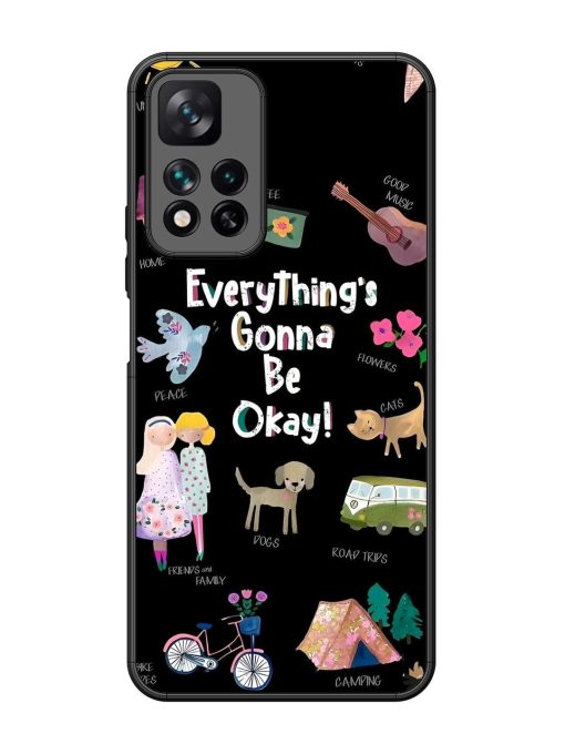 Everything'S Gonna Be Okay Glossy Soft Edge Case for Xiaomi Mi 11I Hypercharge (5G) Chachhi