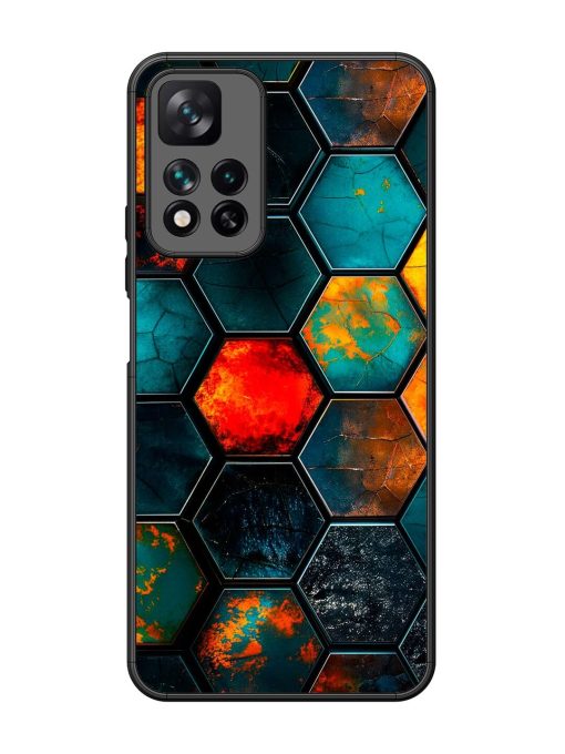 Hexagon Hive Glossy Soft Edge Case for Xiaomi Mi 11I Hypercharge (5G)