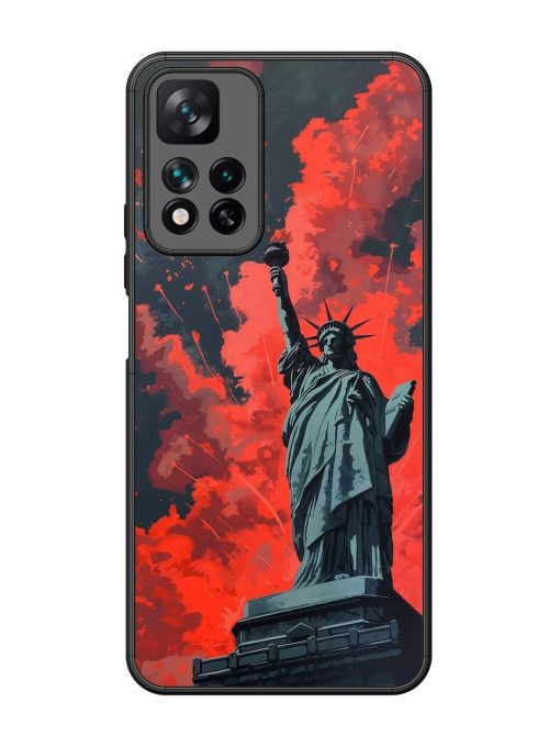 Lady Liberty'S Firework Finale Glossy Soft Edge Case for Xiaomi Mi 11I Hypercharge (5G) Chachhi