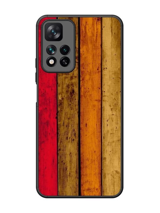 Colorful Woodgrain Glossy Soft Edge Case for Xiaomi Mi 11I Hypercharge (5G) Chachhi