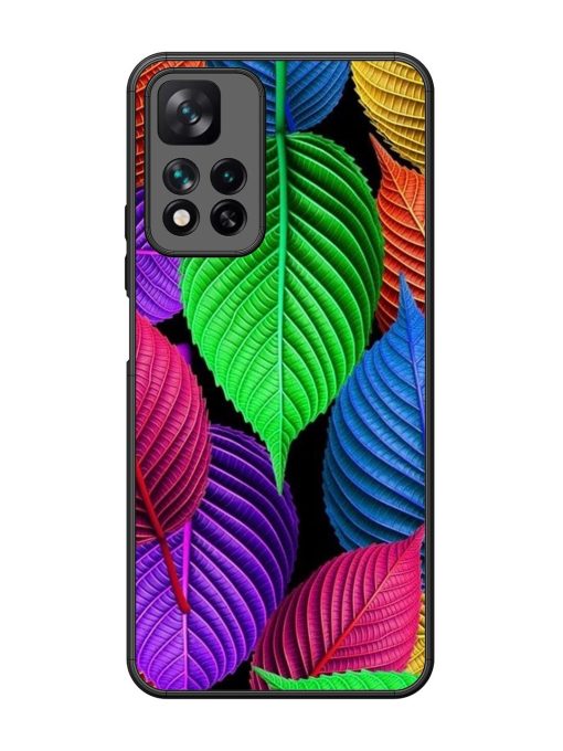 Rainbow Leaf Symphony Glossy Soft Edge Case for Xiaomi Mi 11I Hypercharge (5G) Chachhi