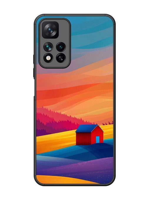 Sunset Solitude Glossy Soft Edge Case for Xiaomi Mi 11I Hypercharge (5G) Chachhi