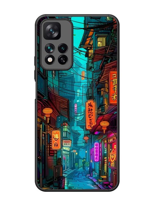 Neon Nightscape Glossy Soft Edge Case for Xiaomi Mi 11I Hypercharge (5G) Chachhi