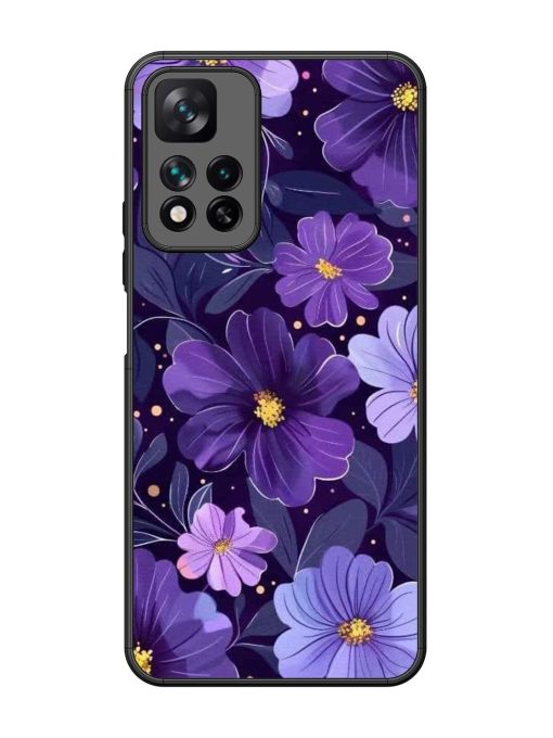 Purple Paradise Glossy Soft Edge Case for Xiaomi Mi 11I Hypercharge (5G) Chachhi