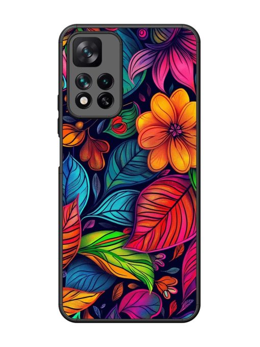 Rainbow Of Blooms Glossy Soft Edge Case for Xiaomi Mi 11I Hypercharge (5G) Chachhi