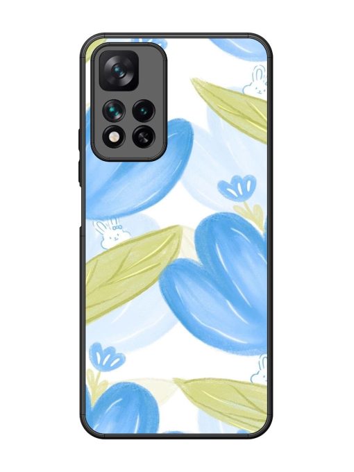 Bunny'S Blue Garden Glossy Soft Edge Case for Xiaomi Mi 11I Hypercharge (5G) Chachhi