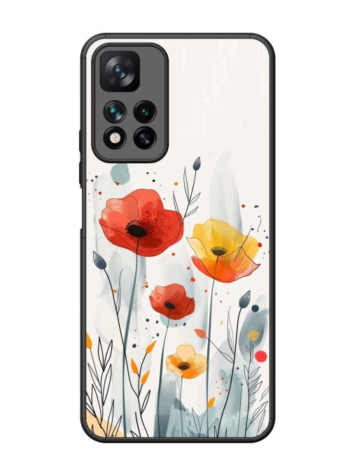 Poppy Fields Glossy Soft Edge Case for Xiaomi Mi 11I Hypercharge (5G)