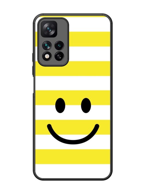 Smiling Stripes Glossy Soft Edge Case for Xiaomi Mi 11I Hypercharge (5G) Chachhi