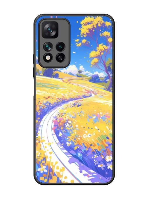 Vibrant Spring Meadow Glossy Soft Edge Case for Xiaomi Mi 11I Hypercharge (5G) Chachhi