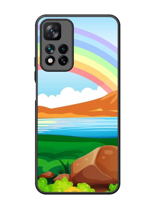 Rainbow Over The Lake Glossy Soft Edge Case for Xiaomi Mi 11I Hypercharge (5G) Chachhi