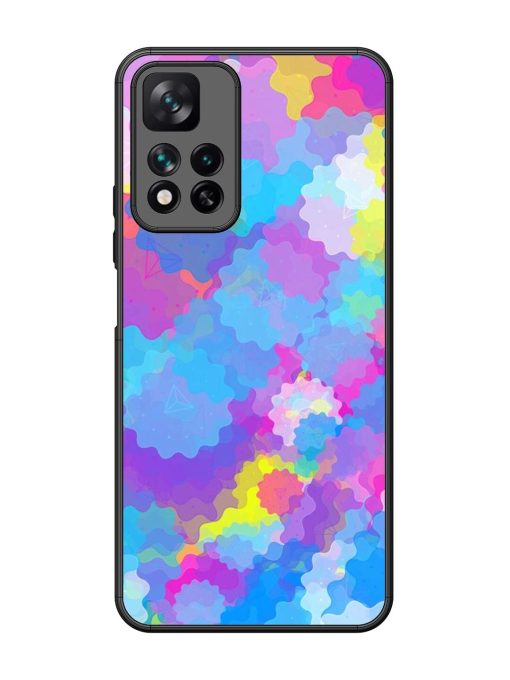 Psychedelic Cloud Burst Glossy Soft Edge Case for Xiaomi Mi 11I Hypercharge (5G) Chachhi