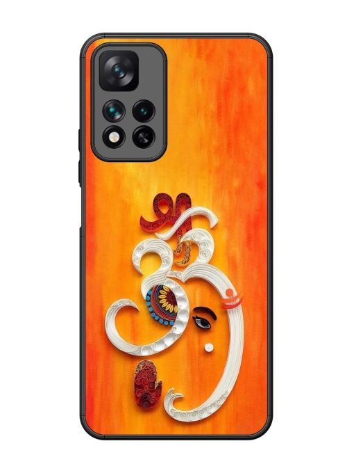 Ganesha In Quilling Art Glossy Soft Edge Case for Xiaomi Mi 11I Hypercharge (5G) Chachhi