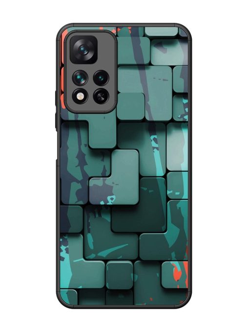 Abstract Geometric Mosaic Glossy Soft Edge Case for Xiaomi Mi 11I Hypercharge (5G) Chachhi