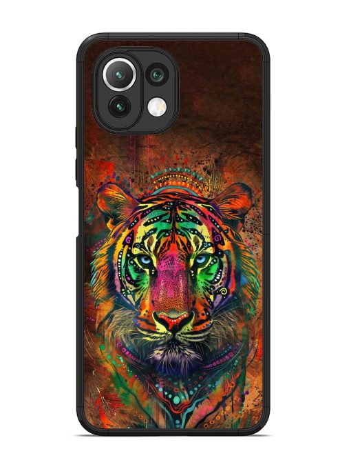 Cosmic Tiger Glossy Soft Edge Case for Xiaomi Mi 11 Lite