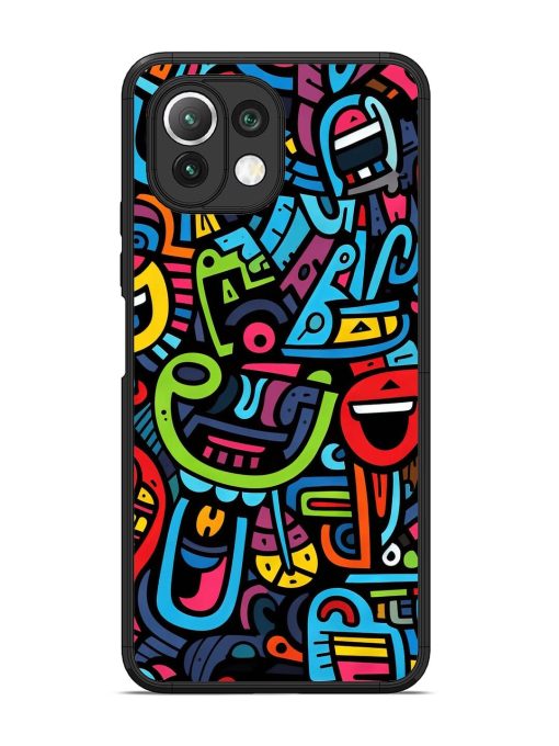 Doodlephoria Glossy Soft Edge Case for Xiaomi Mi 11 Lite